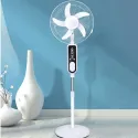 16" INCH SOLAR RECHARGEABLE FAN WITH 2 LED BULBS, GD-8036