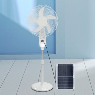 16" INCH SOLAR RECHARGEABLE FAN WITH REMOTE, GD-916