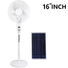 16" INCH SOLAR RECHARGEABLE FAN WITH REMOTE, GD-916