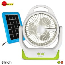 8” 3.7V Solar Rechargeable Mini Fan, SA-7874