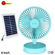 6” 3.7 Solar Rechargeable Mini Fan, SA-7873