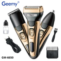 GEEMY GM-6650, 3 in 1 Rechargeable Shaver & Trimmer Set