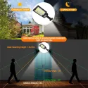 SOLAR STREET LAMP WITH REMOTE CONTROL, HENGUGE 60W