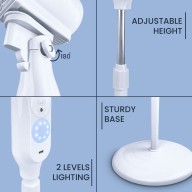 SARAH 16” Rechargeable Solar Fan Lithium Battery 6000mAh 7.4V 198F-7