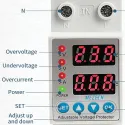 ADJUSTABLE VOLTAGE CURRENT PROTECTOR SP1-63VA 63A, MEZEEN