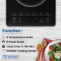 ELECTRIC INDUCTION COOKER 2100W SILVER, OSMART OS10101