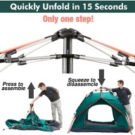 Automatic Outdoor Camping Tent, 4 Person 200*200*140cm