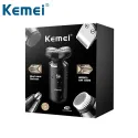 Kemei KM-1004, 5 in 1 Rechargeable Shaving Machine 