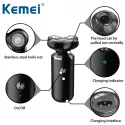 Kemei KM-1004, 5 in 1 Rechargeable Shaving Machine 