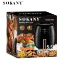 Sokany Digital Air Fryer 5.5L 1300W SK-ZG-8025