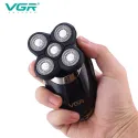 VGR V-302, 4 in 1 Rotary 5 Head Shaver & Hair Clipper 