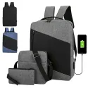 Business Laptop Backpack Set Of 3Pcs 6002