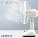 OSmart 12" 18W Rechargeable Fan With Solar Panel 3W & 2 Bulbs OS10104 