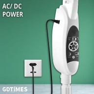 GDTimes 16" 6V Rechargeable Fan With Solar Panel 10W & 2 Bulbs GD-936