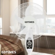 GDTimes 16" 6V Rechargeable Fan With Solar Panel 10W & 2 Bulbs GD-936