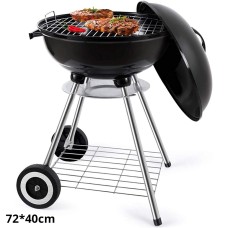 Trolley BBQ Outdoor Grill with Wheels 72*40cm