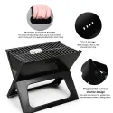 X-SHAPE Charcoal BBQ Grill 48*31*39cm