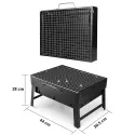 Rectangle Portable Charcoal BBQ 44*30.5*28cm