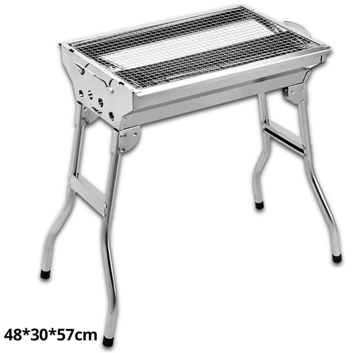 Portable Stainless Steel Charcoal BBQ Grill 48*30*57cm