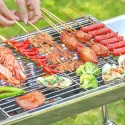 Portable Stainless Steel Charcoal BBQ Grill 73*34*69cm