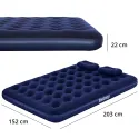 BESTWAY Double Airbed With 2 Pillows 203(L)*152(W)*22(H)cm 67374