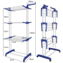 4 Tiers Foldable Clothes Drying Rack 169(H)*76(W)*49(L)