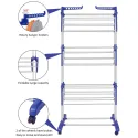 4 Tiers Foldable Clothes Drying Rack 169(H)*76(W)*49(L)