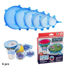 Super Stretch Silicone Lids set of 6pcs