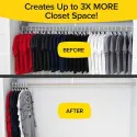Hanger Hooks Triple Closet Space, 18pcs