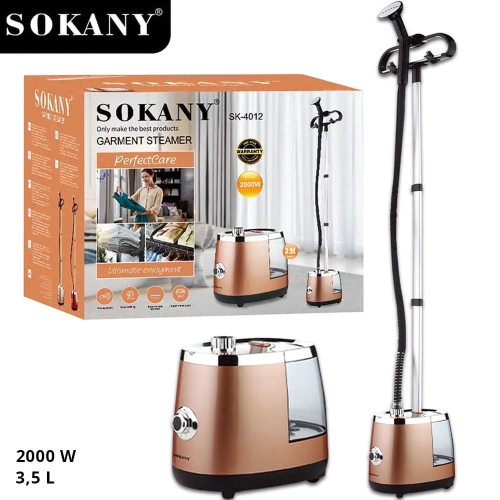 Sokany Adjustable Stand Garment Steamer sk-4012 2000W 3.5L