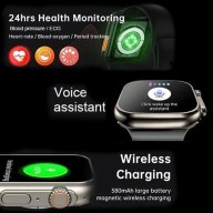 I8 Ultra Big Smart Watch 2.0" With Bluetooth Earphone Set & 2Pcs Straps