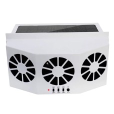 Solar Rechargeable Power Car Triple Fan 