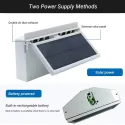 Solar Rechargeable Power Car Dual Fan 