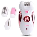 Kemei Km-2530 4 In 1 Rechargeable Cordless Lady Epilator