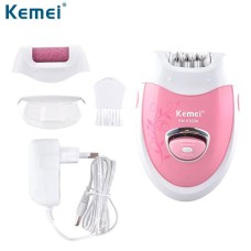 Kemei Rechargeable Callus Remover With Extra Lady Hair Epilator KM-6199A