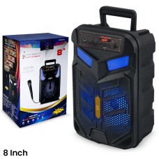 Wireless Bluetooth Rechargeable Speaker 8” 1200mAh, Hi-Fi RX-8147B 