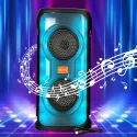 1500mAH Rechargeable Bluetooth Speaker Double 4" CH9219 