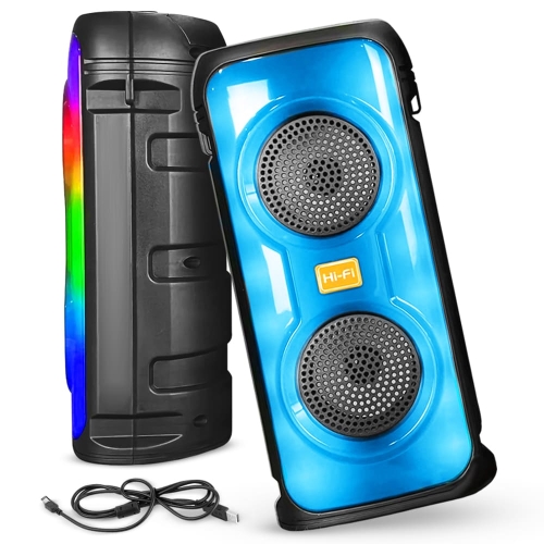 Wireless Bluetooth Rechargeable Speaker Double 4” 1500mAh, Hi-Fi CH9291 