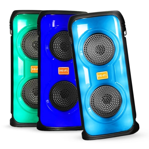 Wireless Bluetooth Rechargeable Speaker Double 4” 1500mAh, Hi-Fi CH9291 