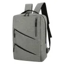 Curved Zipper Design Laptop Backpack Set 