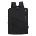 Curved Zipper Design Laptop Backpack Set 