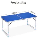 Outdoor Portable Folding Table With 4 Chairs 120*60cm H55.60.70 610D Double 4kg