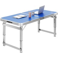 Outdoor Portable Folding Table With 4 Chairs 120*60cm  H53.60.70  610D Double