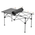 Outdoor Folding Table With 6 Chairs, Army Print 610D Double