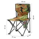 Outdoor Folding Table With 4 Chairs, Army Print 610D Double