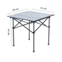 Outdoor Folding Table With 4 Chairs, Army Print 610D Double
