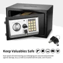 Digital Electronic Safes , Keypad and Key Lock Security Box T20*20*38cm 4.5Kg
