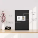 Digital Electronic Safes , Keypad and Key Lock Security Box T40*30*38CM 13.2Kg