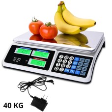Electronic Commercial  Price Computing Scale with LCD Display 40Kg