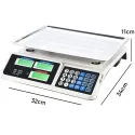 Electronic Commercial Price Computing Scale with LCD Display 40Kg